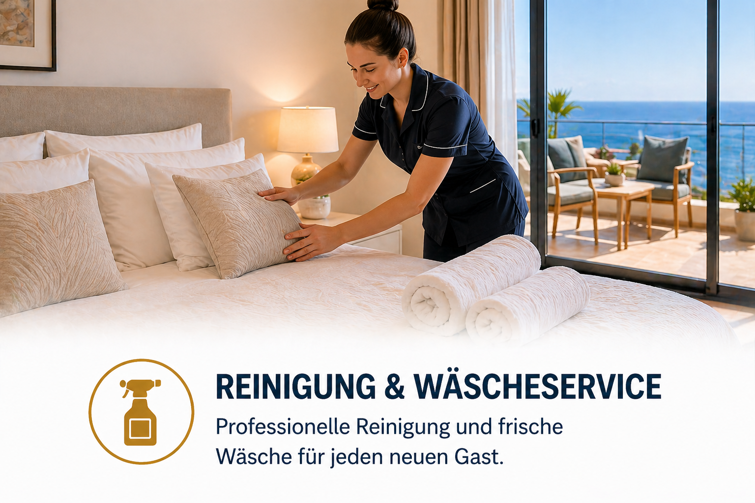 Reinigung und W&auml;scheservice Ferienvermietung