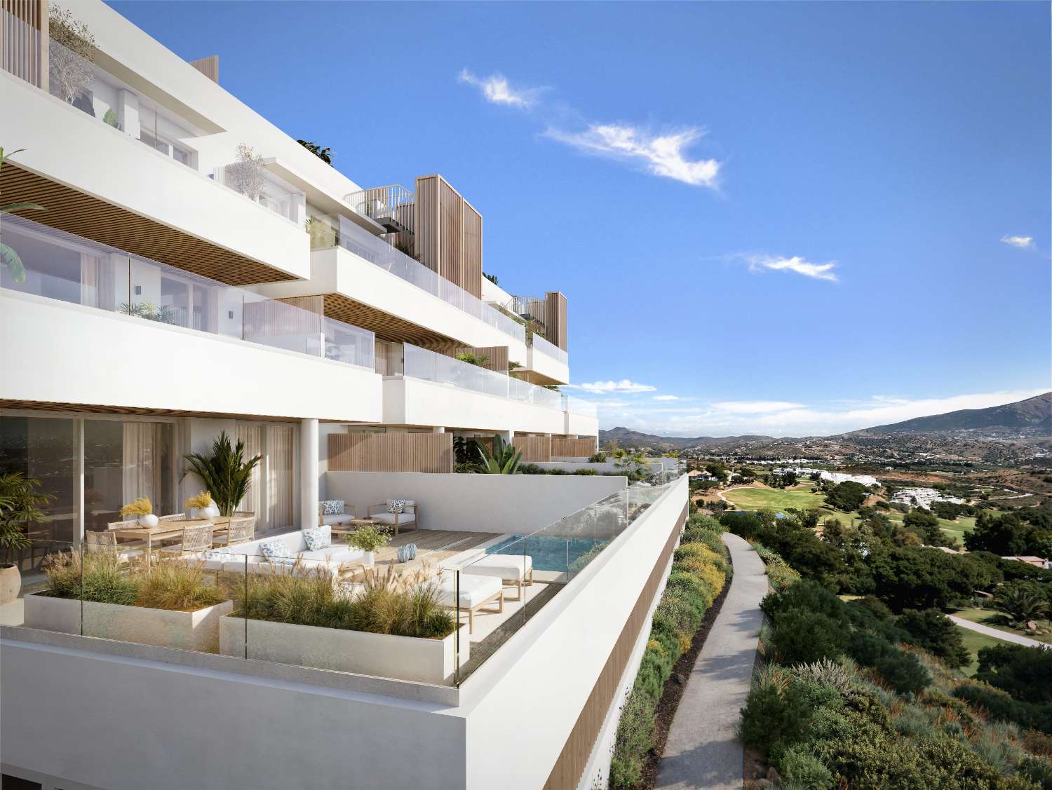 Exklusive Neubauwohnungen direkt am Golfplatz in La Cala Golf, Mijas