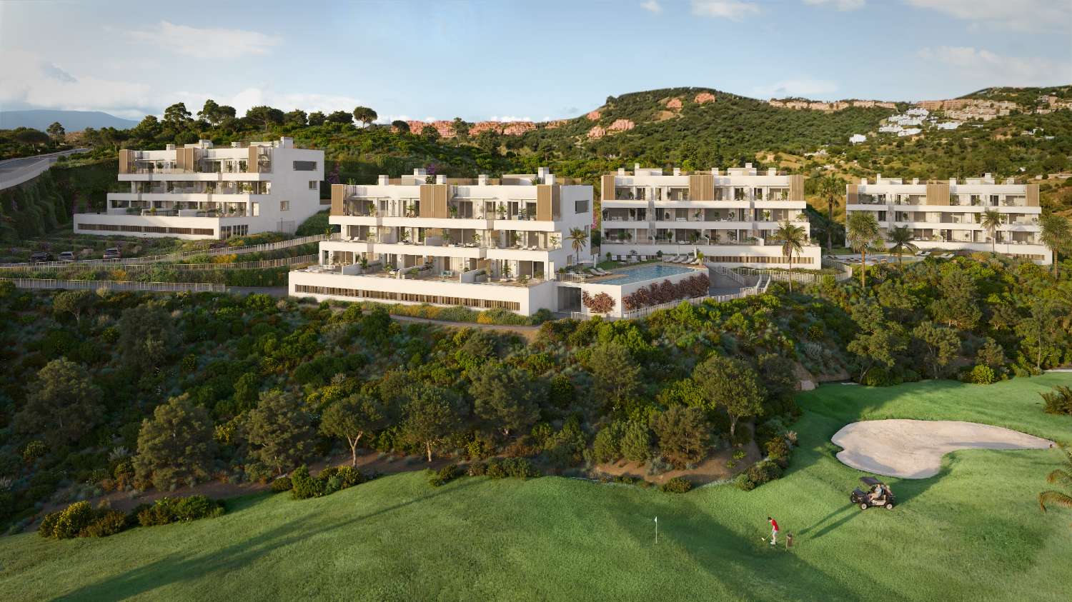 Exklusive Neubauwohnungen direkt am Golfplatz in La Cala Golf, Mijas