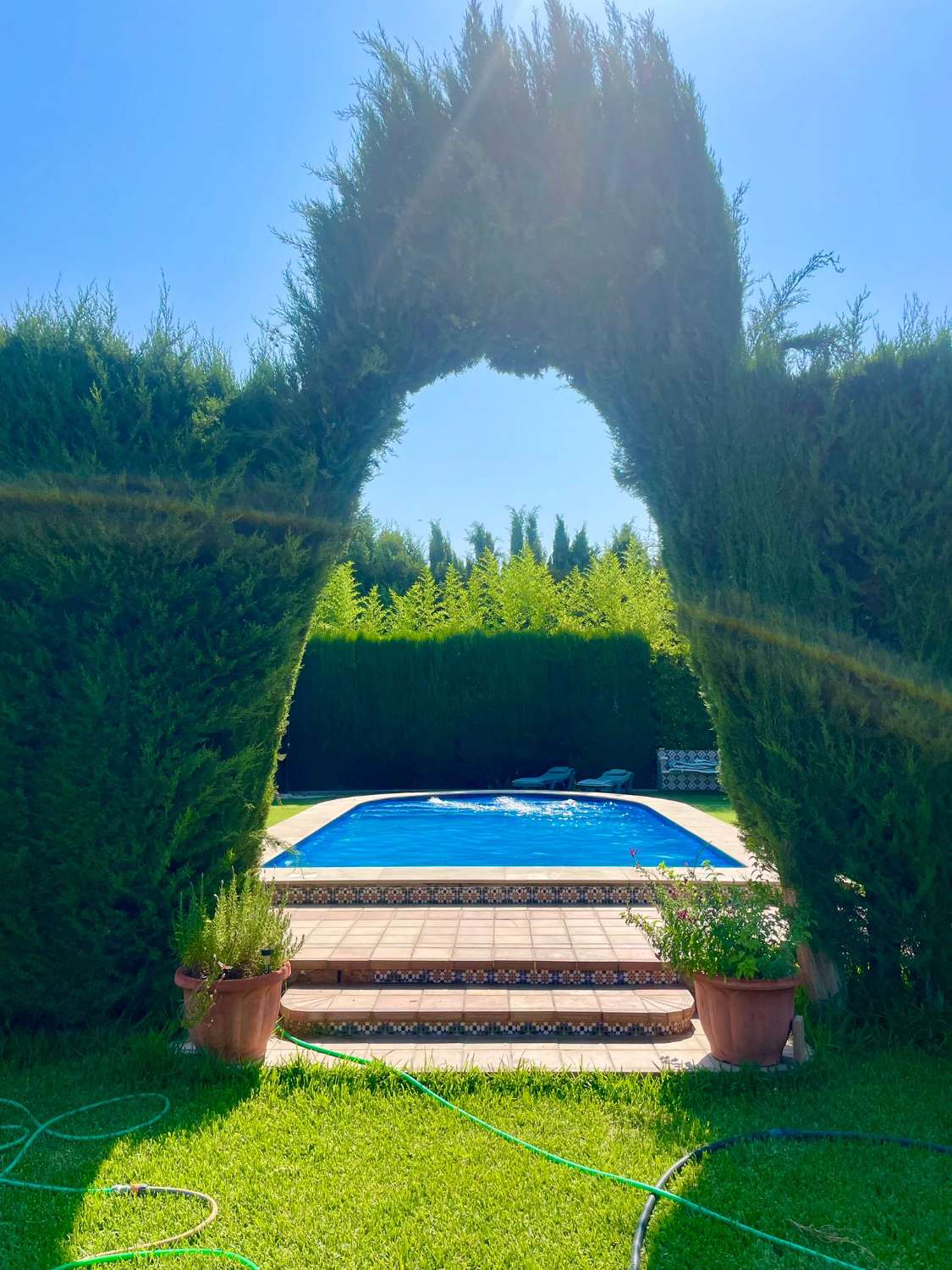 Chalet renovado con piscina en parcela privada en Moraleda de Zafayona (Granada)