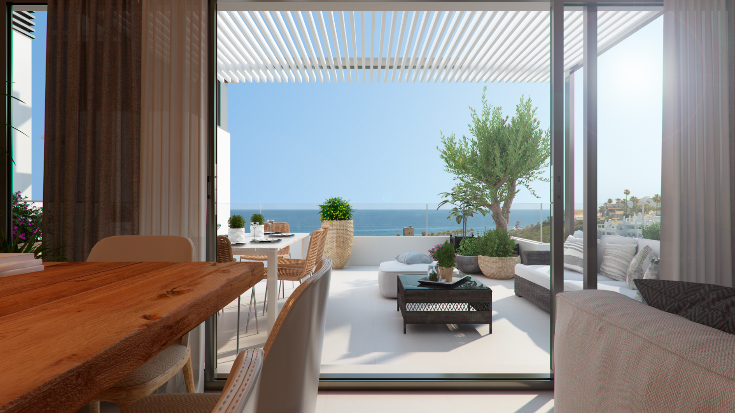 Modernes Apartment mit Meerblick in Bahía de Casares