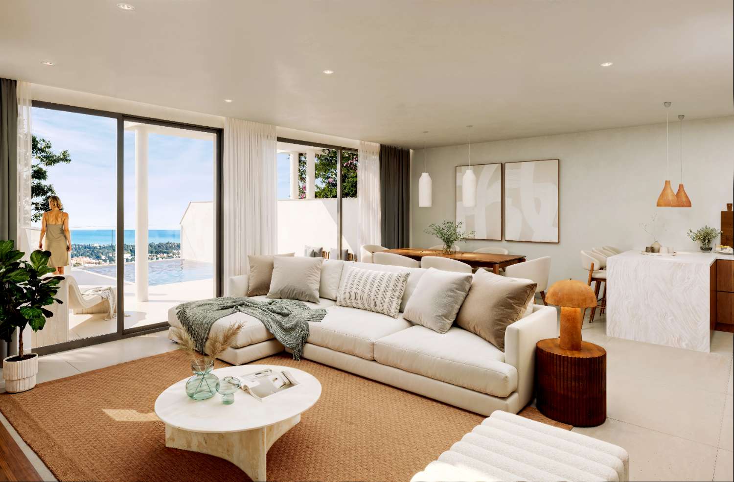 Moderne Villen und Reihenhäuser in exklusiver Wohnanlage in Nerja