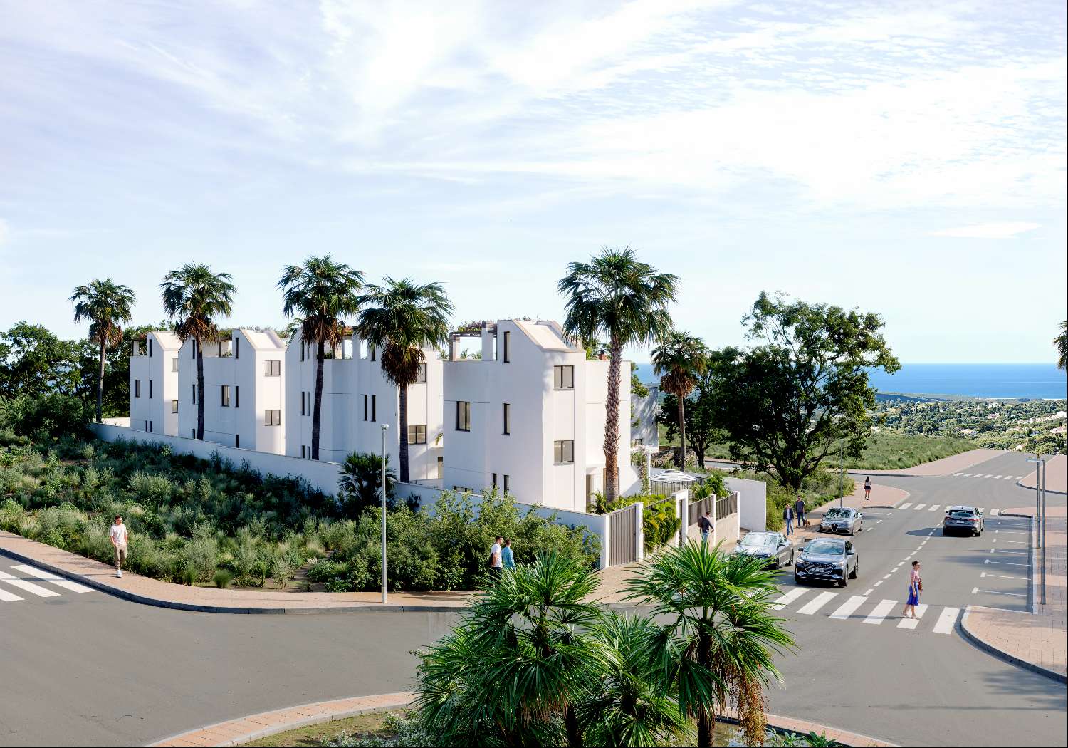 Moderne Villen und Reihenhäuser in exklusiver Wohnanlage in Nerja