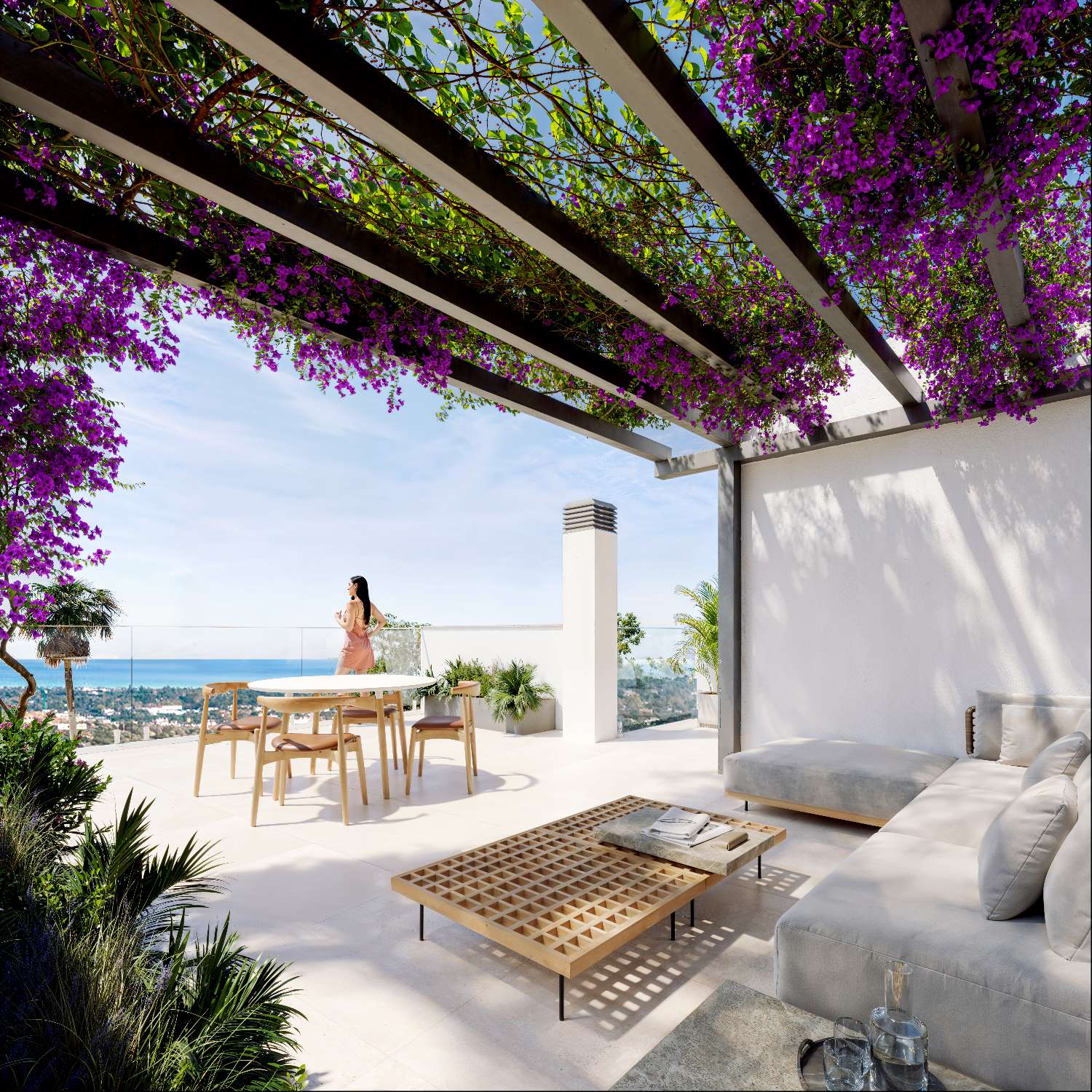 Moderne Villen und Reihenhäuser in exklusiver Wohnanlage in Nerja