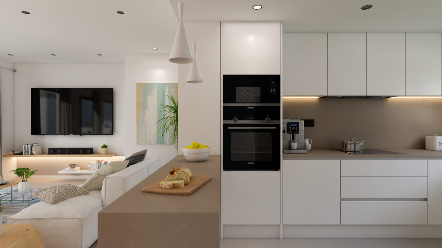 Modernes Apartment mit Meerblick in Bahía de Casares