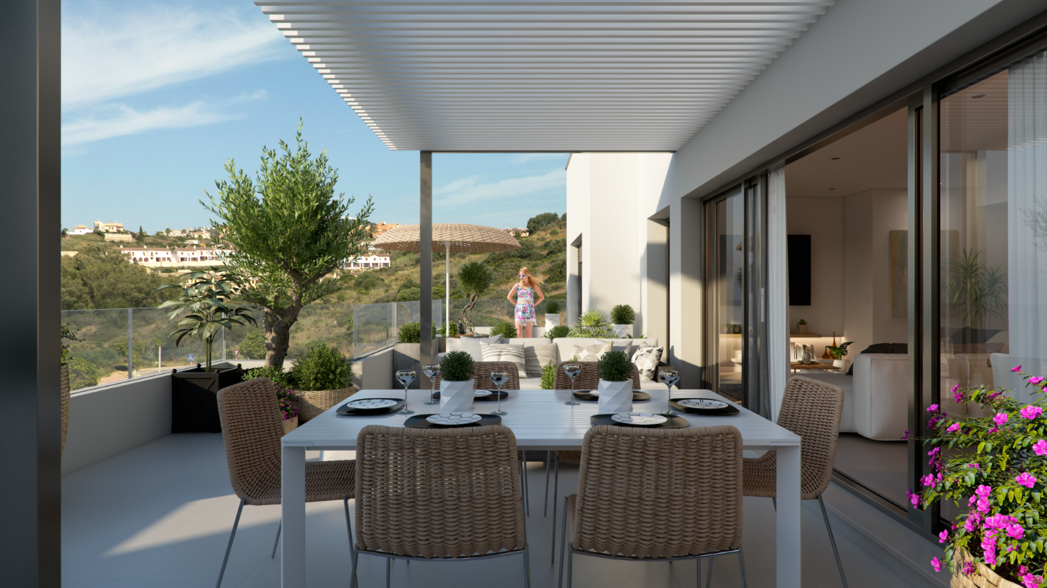 Modernes Apartment mit Meerblick in Bahía de Casares