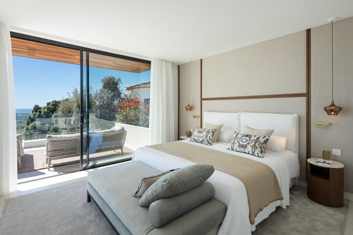 Moderne Luxusvilla in Lomas de La Quinta – Architektur von Carlos Lamas mit Meerblick