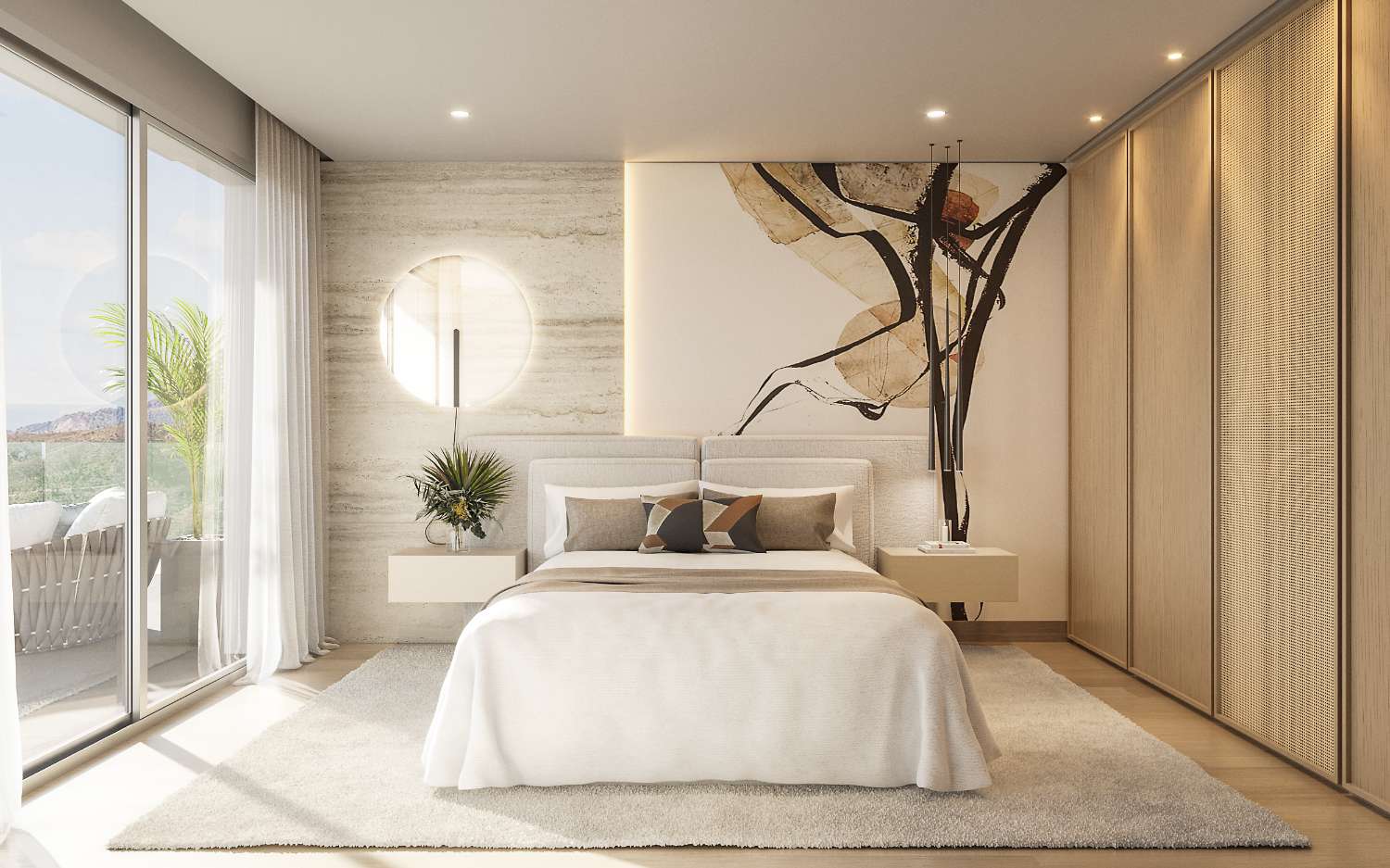 Elegantes Erdgeschoss-Apartment mit traumhaftem Panorama in La Mairena (Ojén)