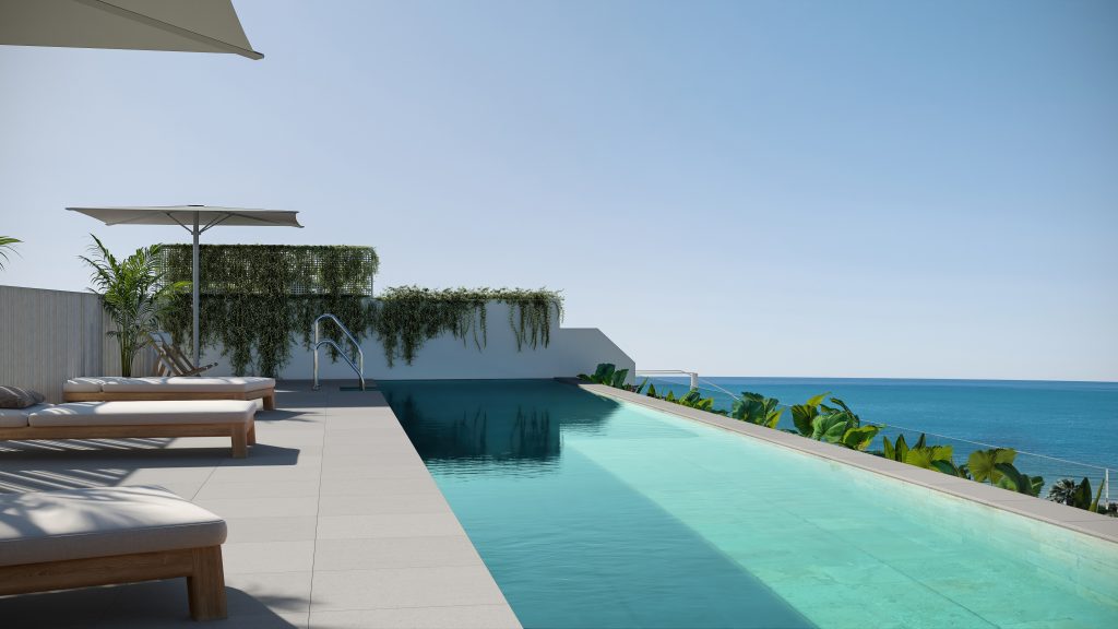 Moderne Neubauwohnungen nur 100 Meter vom Meer in Rincón de la Victoria