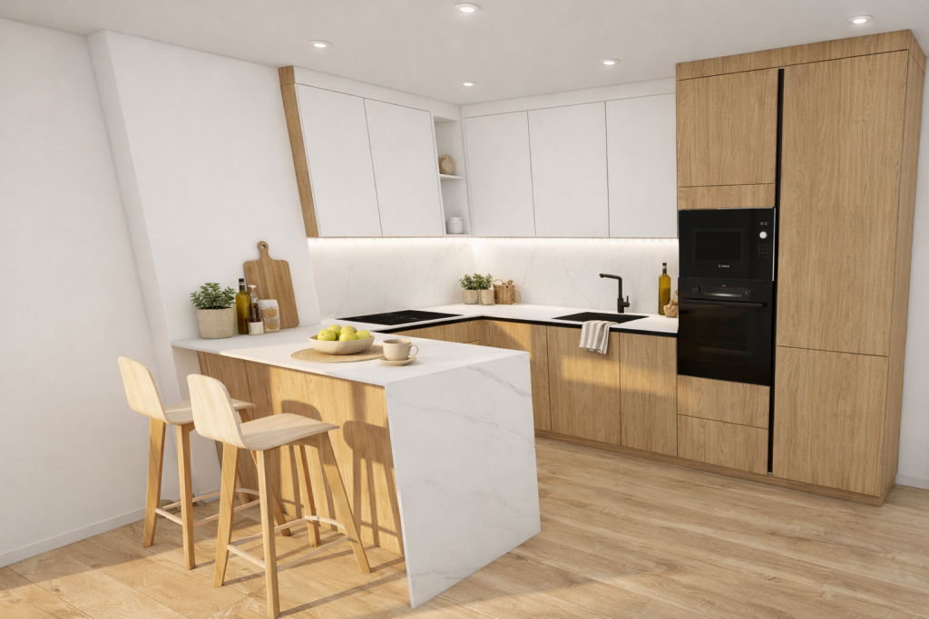 Moderne Neubauwohnungen nur 100 Meter vom Meer in Rincón de la Victoria