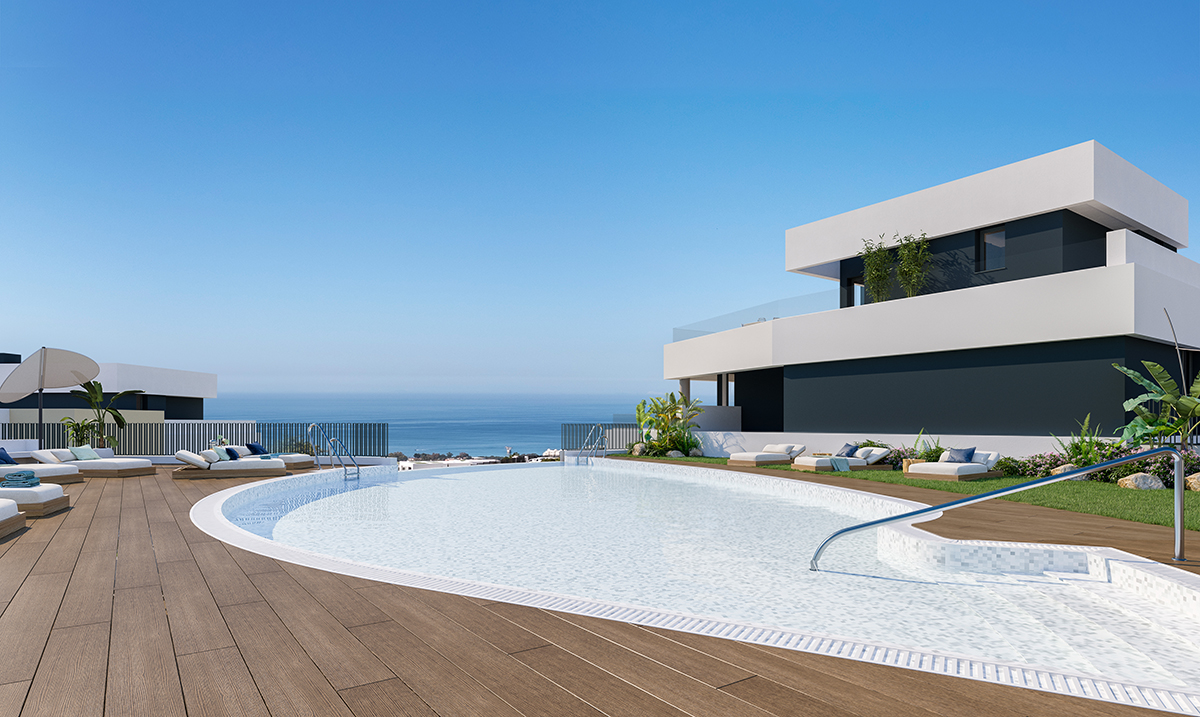 Appartements neufs exclusifs et penthouses de luxe avec vue sur la mer à Marbella