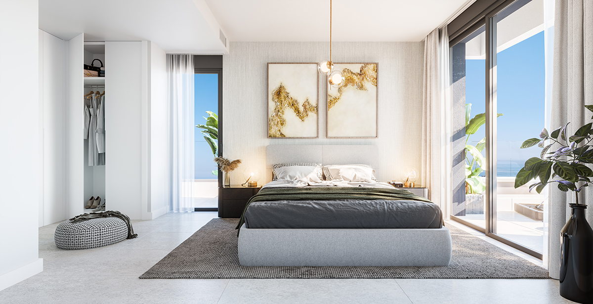 Appartements neufs exclusifs et penthouses de luxe avec vue sur la mer à Marbella