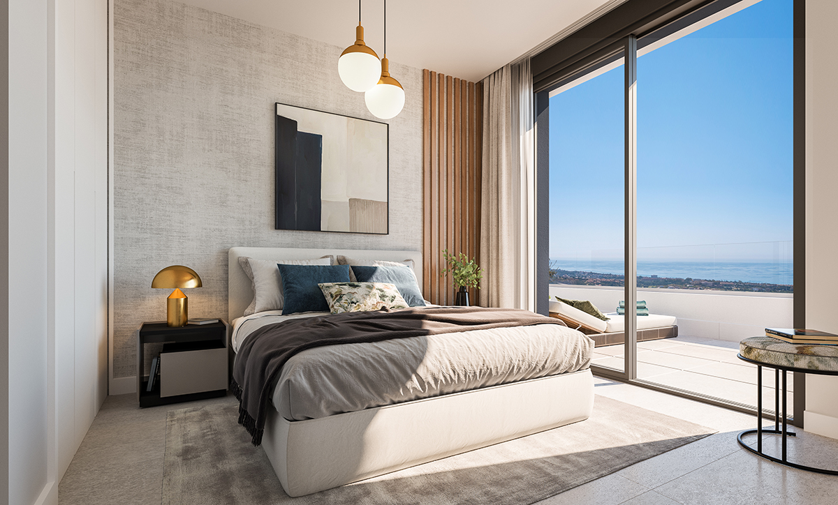 Appartements neufs exclusifs et penthouses de luxe avec vue sur la mer à Marbella