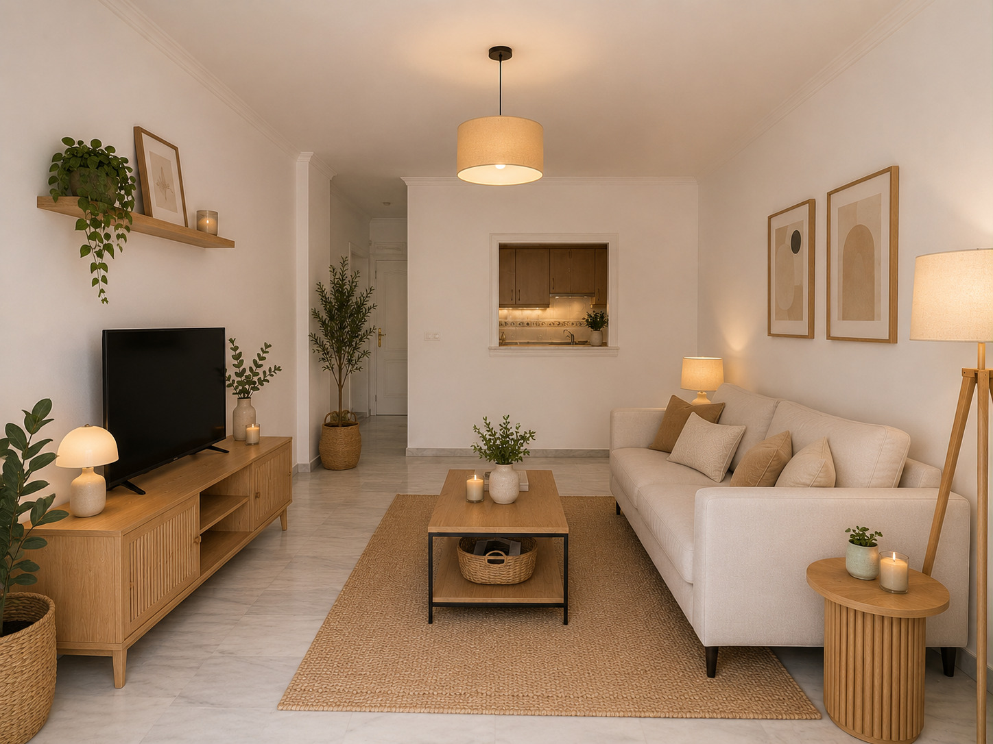 Apartment mit Meerblick und Blick auf den Yachthafen von Estepona