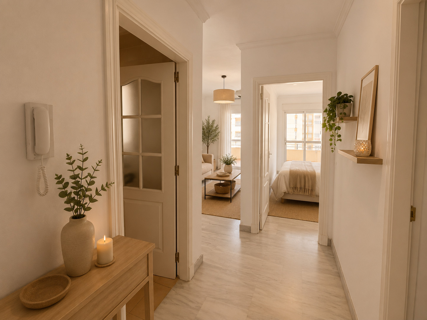 Apartment mit Meerblick und Blick auf den Yachthafen von Estepona