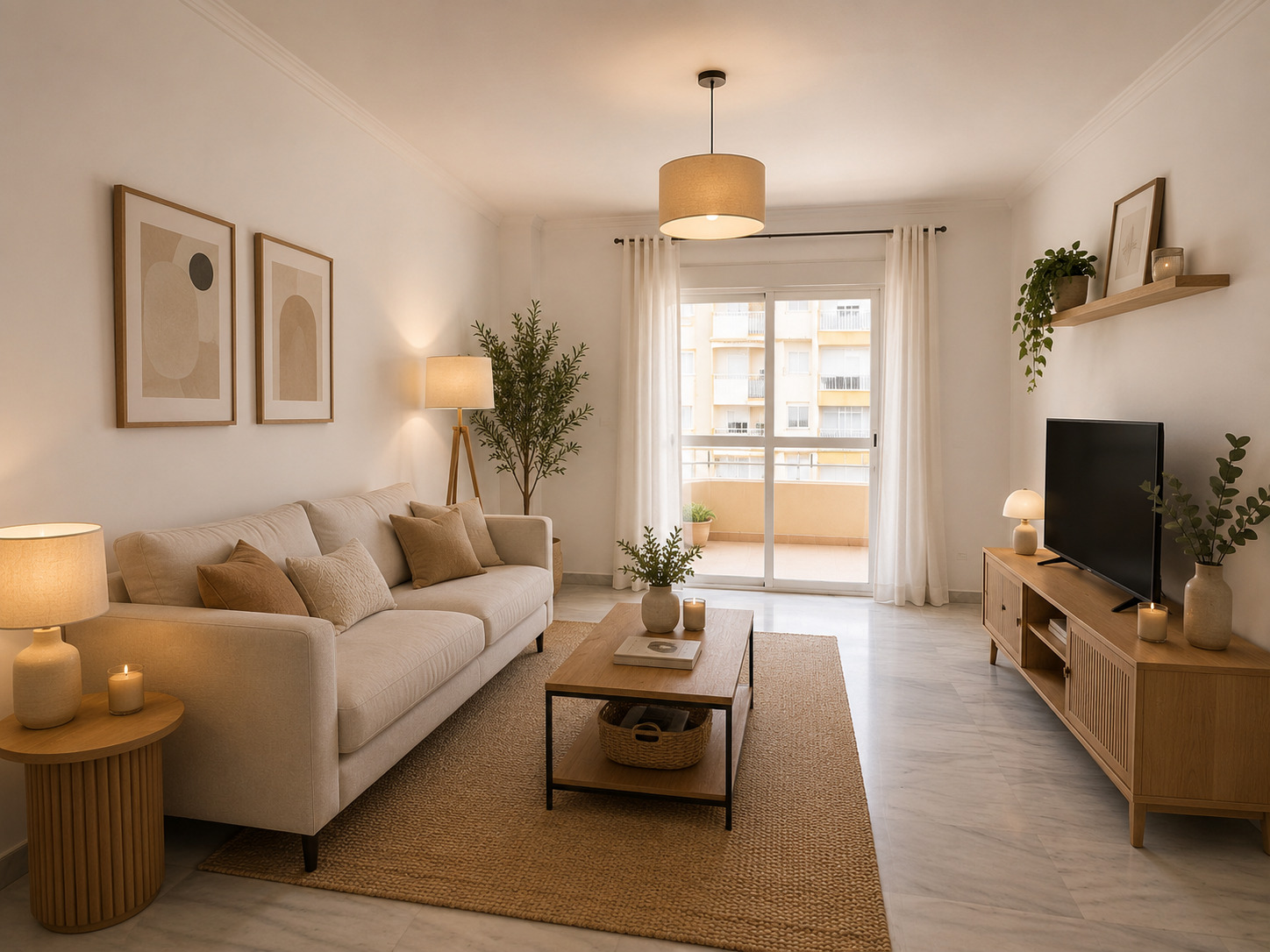 Apartment mit Meerblick und Blick auf den Yachthafen von Estepona